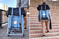 いざというとき「背負える」キャリーカートで荷物運びが2倍ラクに！