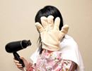 「手袋型タオル」でドライヤーの時間を大幅短縮!?