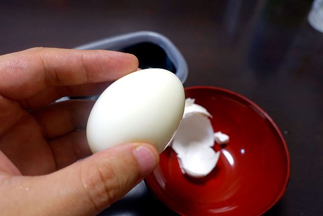 ちゃんとゆで卵になってたー！ う…うれしい