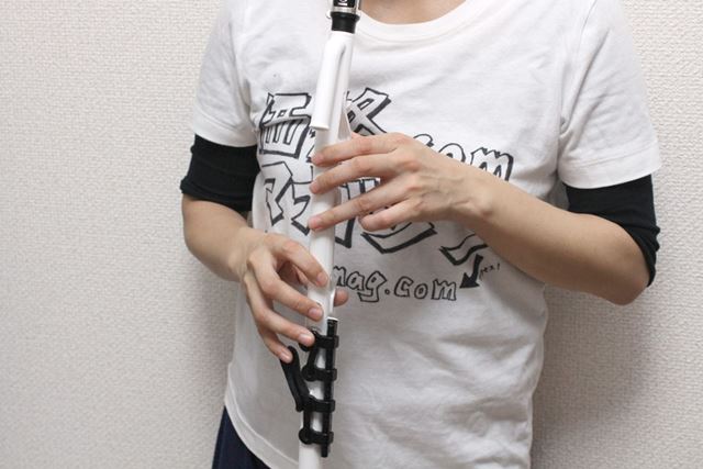 C調で設計されているので、ソプラノリコーダーと同じ指使い・押さえ方で演奏できます