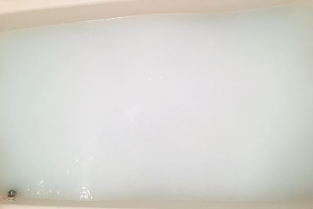 白濁したにごり湯的なお風呂になりました