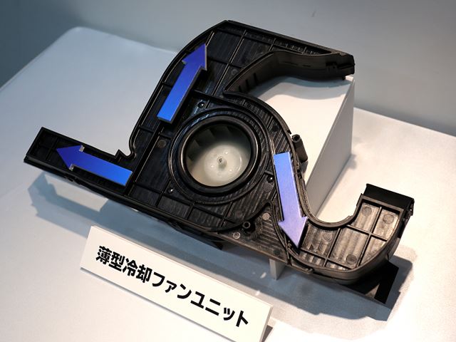 小型化された新開発の冷却ファンユニット