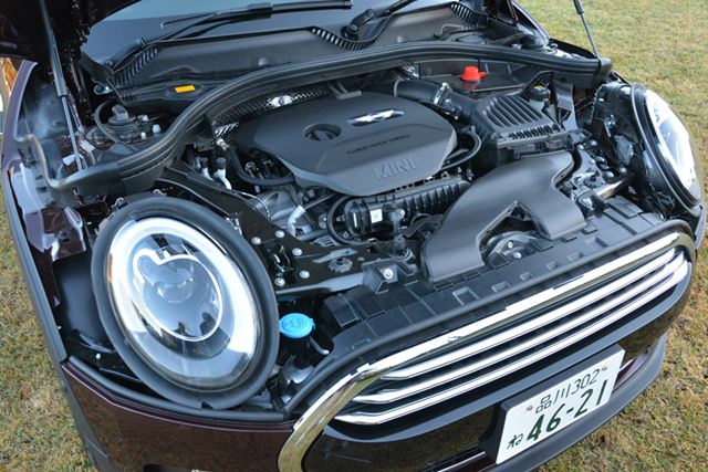 今回検証したのは1.5リッター3気筒ターボエンジンを備えるベーシックモデルのMINIクーパー・クラブマン