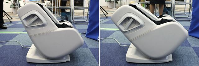本体の角度調節ができるので、脚をあずけてリラックスした姿勢でも使用OK