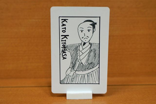 なので、何も描かれていない1枚に加藤清正を描いてみた