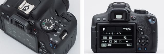 デジタル一眼レフカメラ「EOS Kiss X8i」。写真上は「EF-S60mm F2.8 マクロUSM」を装着