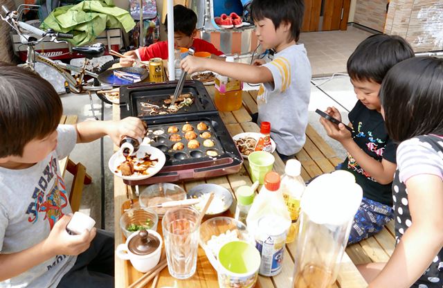 焼き加減が安定しているので、子供たちも上手に焼くことができました
