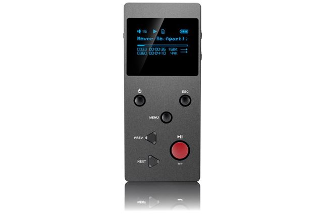 xDuoo「X3 Japanese Edition」。カラーはチタンのほか、日本限定のゴールドもラインアップされている