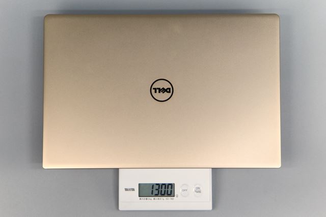 今回試したモデルの重量は実測で1.3kgだった