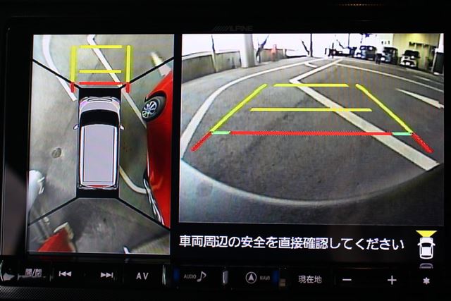 サイズを把握しやすいボディに加えて、オプションとしてパノラマモニターも用意されている