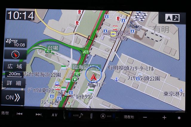 オプションで用意される9インチディスプレイのカーナビは、1280×720表示に対応。美しい表示が魅力だ